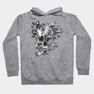 Skull in flowers Hoodie